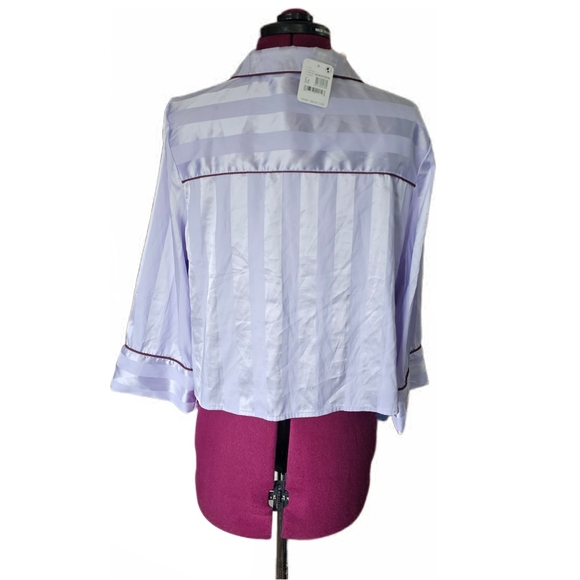 Free People Solid Pillow Talk PJ Top / Violet Frost Women's Size Medium NEW - Picture 7 of 15